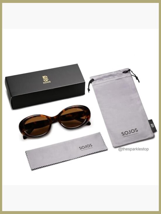 Retro Oval Polarized Sunglasses UV400 Protection Tiny Frame main image 5